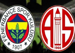 Fenerbahçe ile Antalyaspor 39. randevuda!