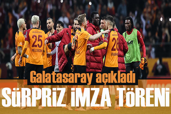 Galatasaray duyurdu! Sürpriz imza töreni