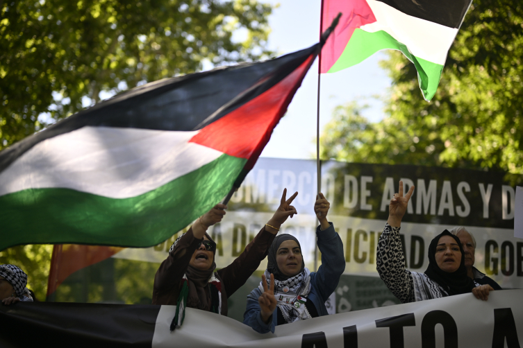 İspanya da hafta sonu 100 den fazla noktada Filistin e destek gösterileri düzenlendi