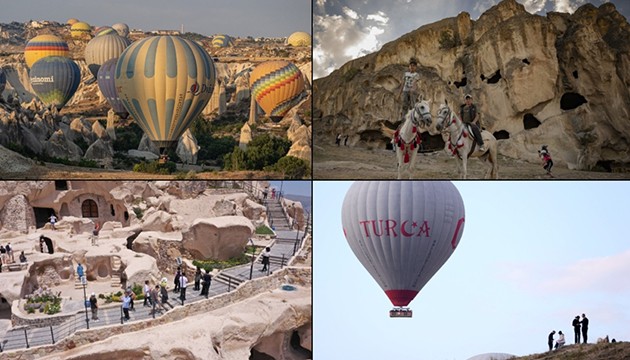 Kapadokya'ya 3 milyonun üzerinde turist