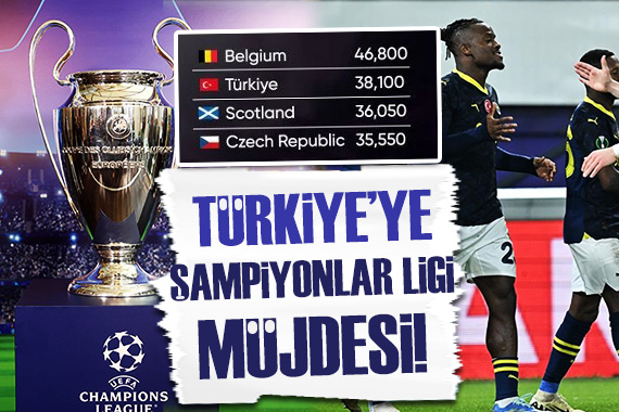 Türkiye ye UEFA sıralaması müjdesi