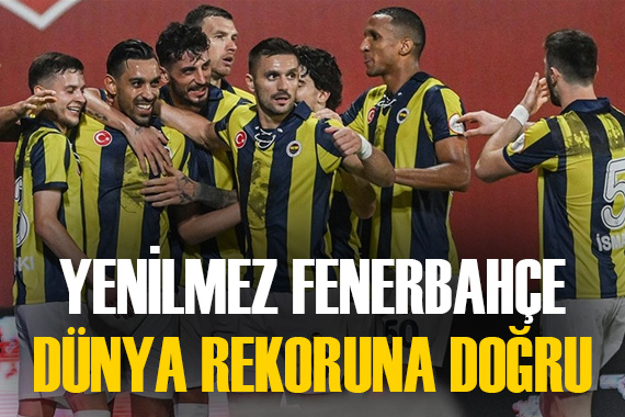 Fenerbahçe dünya rekoruna koşuyor!