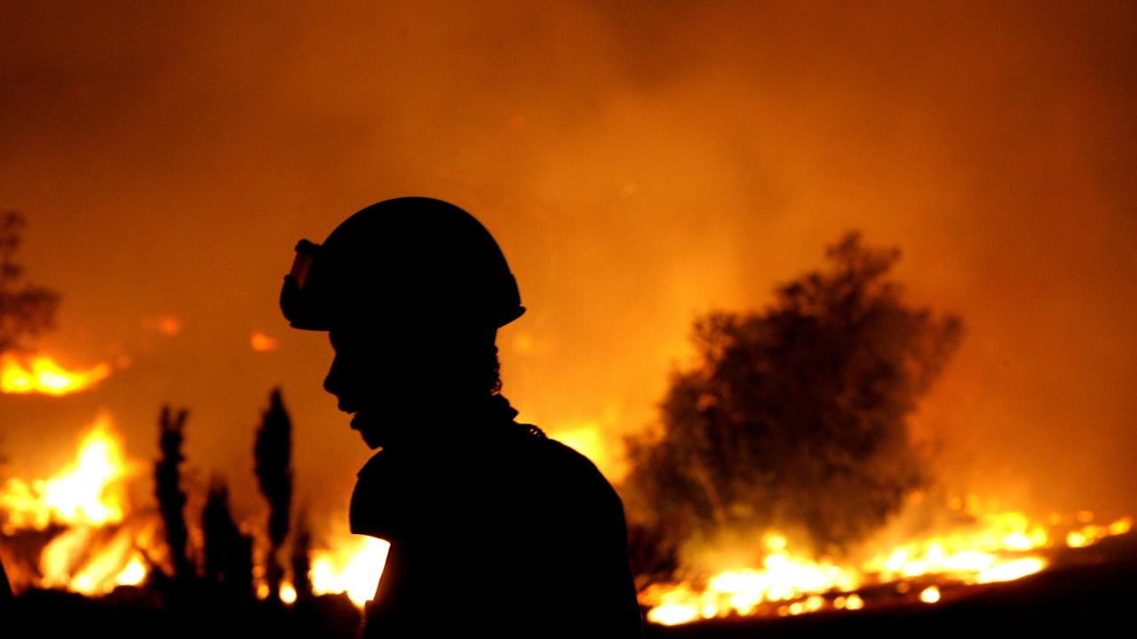 Yunanistan da 31 Mart ta başlayan orman yangını sürüyor