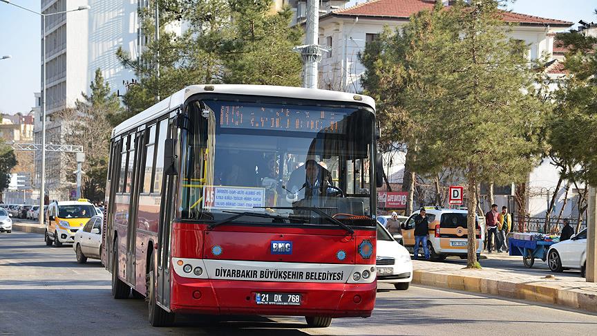 Diyarbakır da ücretsiz toplu taşıma