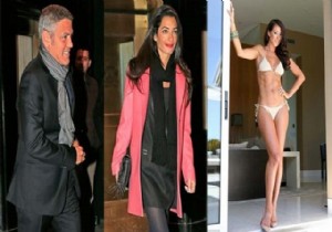 Clooney nin Nişanlısı Amal Alamuddin in OLAY Fotoğrafları...