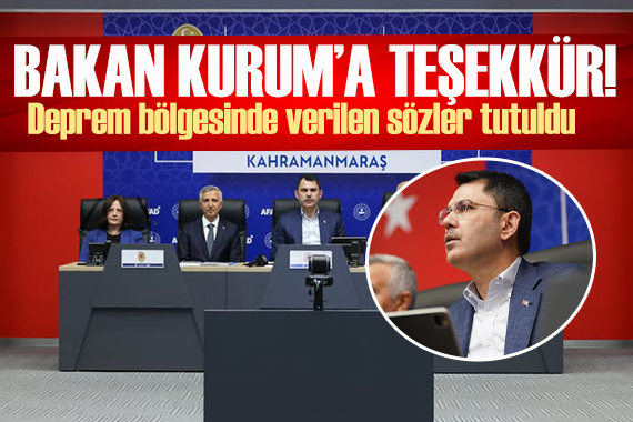 CHP li belediye başkanlarından Murat Kurum a teşekkür! Verilen sözler tutuldu