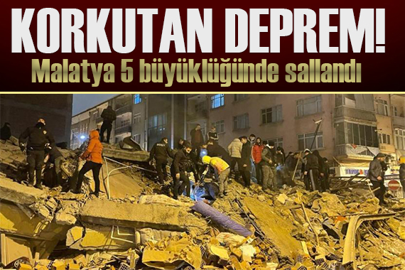 Malatya da 5 büyüklüğünde deprem