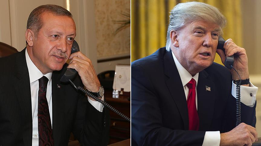 Trump ile Erdoğan telefonda görüştü