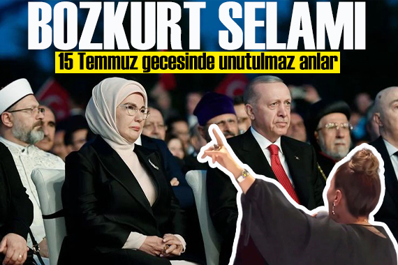 Azerin, 15 Temmuz töreninde bozkurt selamı verdi!