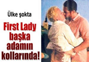 First Lady Başka Bir Adamla Öpüşürken Yakalandı!