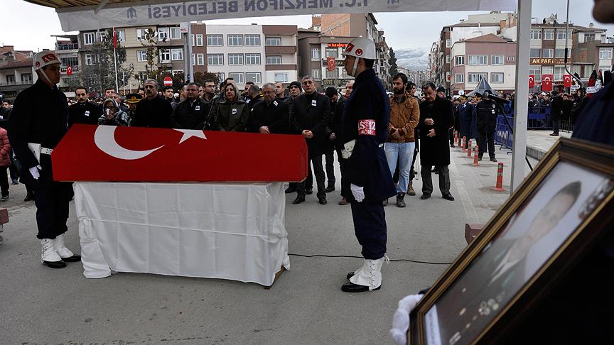 Amasya şehidini uğurladı