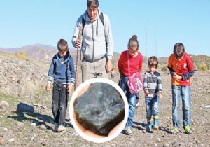 Çoluk çoçuk Bingöl de meteor taşı arıyor!