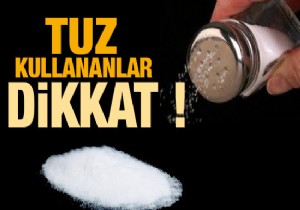 Aşırı Tuz Tüketimi Beyin Kanamasına Sebep..!