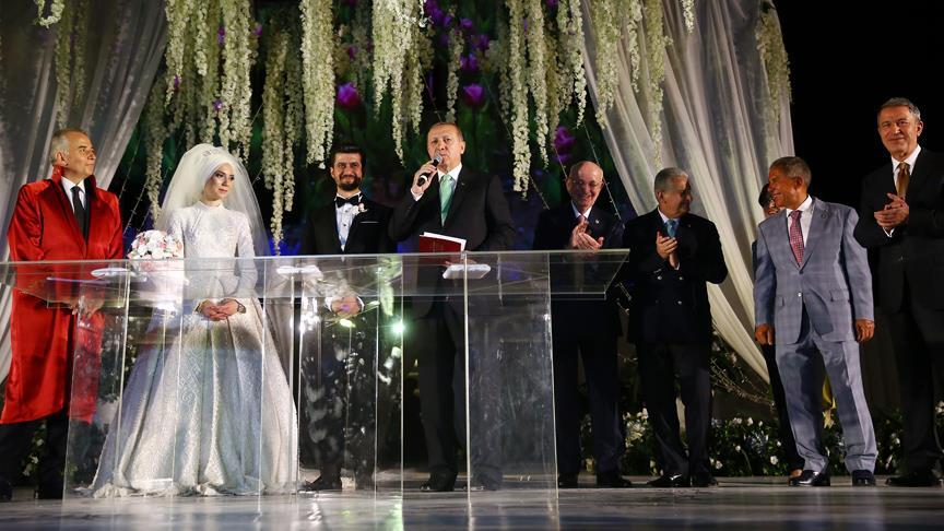 Erdoğan, nikah şahidi oldu