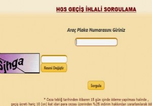 HGS Geçiş İhlali ve Ceza Sorgulaması...