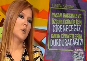 Demet Akalın dan kadına şiddete tepki!