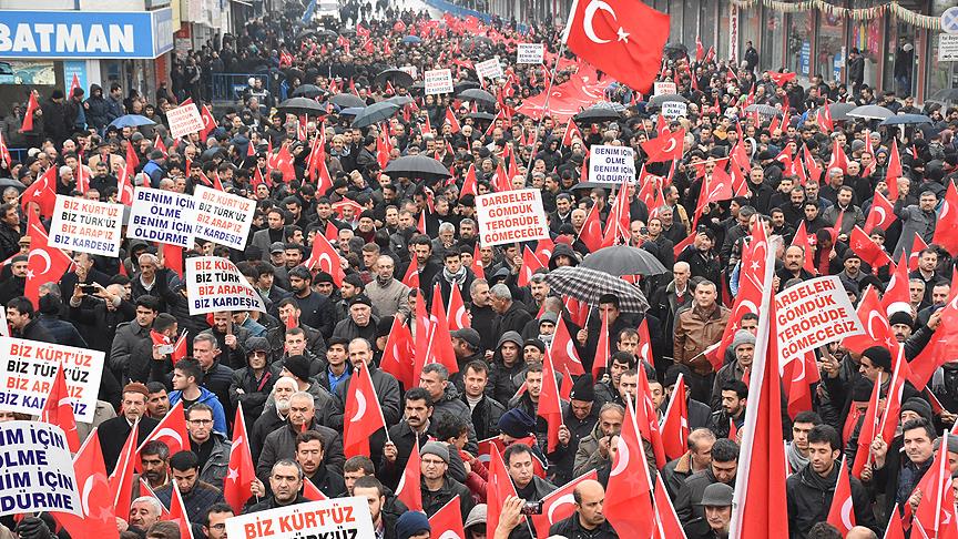 Teröre lanet yürüyüşü!