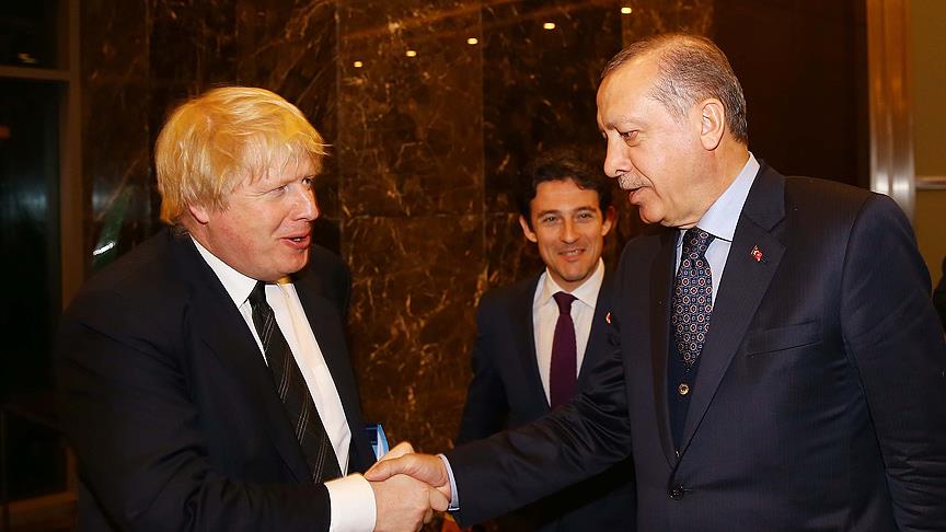 Erdoğan, Johnson u kabul etti