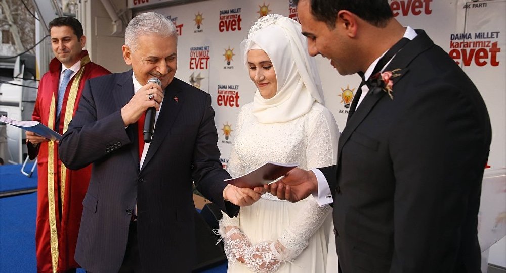 Nikahı Başbakan Yıldırım kıydı