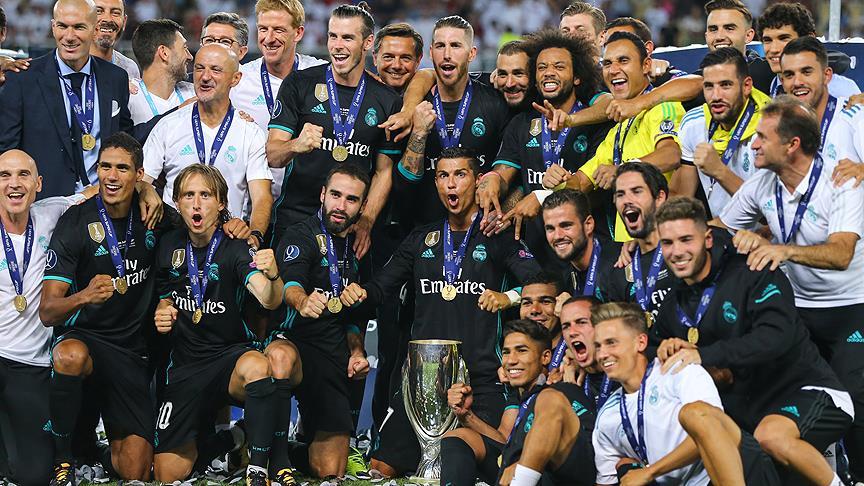 UEFA Süper Kupa nın sahibi Real Madrid