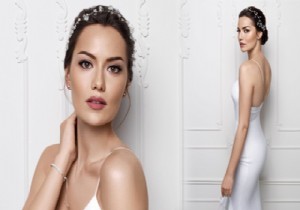 Fahriye Evcen gelinlik giydi!