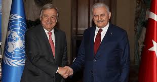 Yıldırım, Guterres ile görüştü