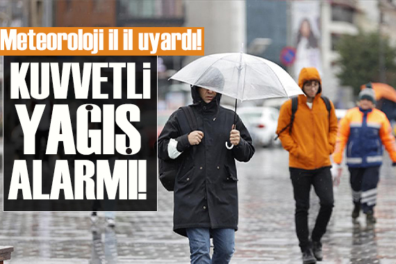 Meteoroloji den 21 il için uyarı: Gök gürültülü sağanak geliyor!