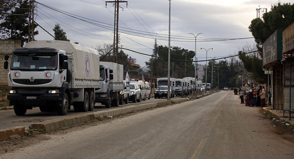  Kızılhaç ve Kızılay insani yardım konvoyları Afrin’e ulaştı 