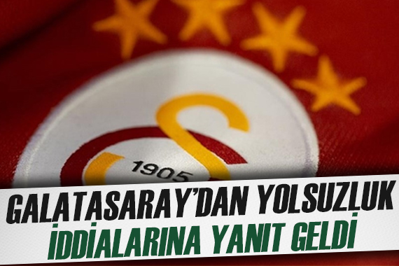 Galatasaray dan yolsuzluk iddiası için açıklama