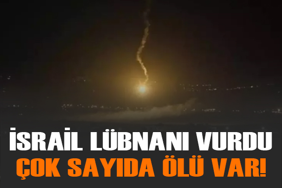 İsrail savaş uçakları Lübnan ı vurdu! Çok sayıda ölü var