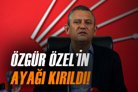 Özgür Özel in ayağı kırıldı