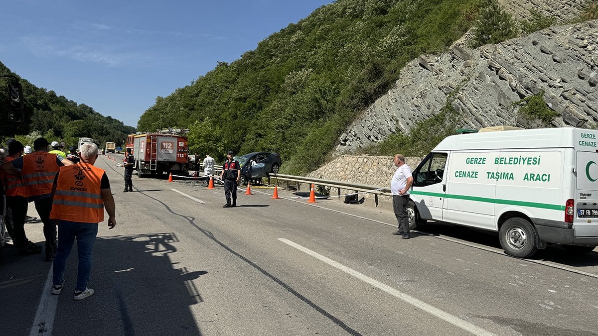 Sinop ta feci kaza: 3 ölü, 3 yaralı
