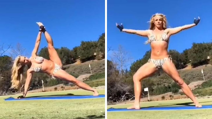 Britney Spears den biknili yoga