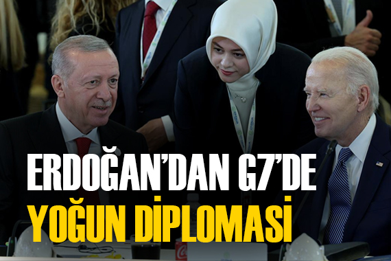 Cumhurbaşkanı Erdoğan dan G7 de yoğun diplomasi