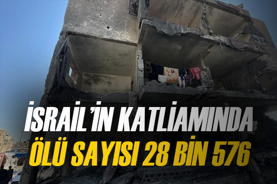 İsrail 131 günde 28 bin 576 Filistinliyi öldürdü