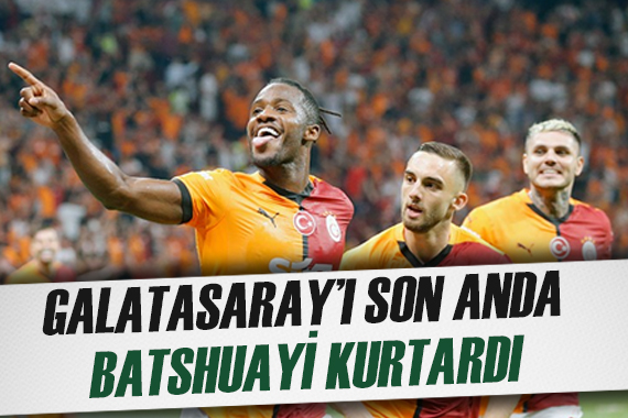 Michy Batshuayi den Galatasaray ı kurtarma harekatı