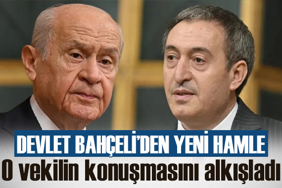 Bahçeli den dikkat çeken hareket! DEM li vekilin konuşmasını alkışladı