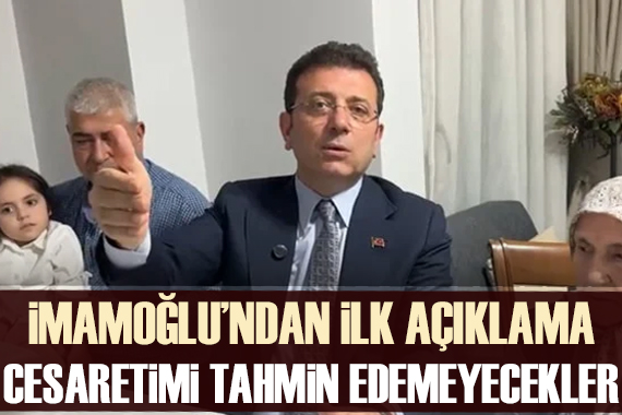 Diploması iptal edilen Ekrem İmamoğlu ndan ilk açıklama