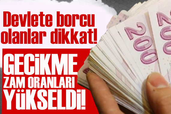 Kamu alacakları kararı Resmi Gazete’de: Gecikme zam oranları yükseldi