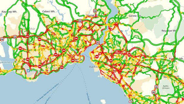 İstanbul da trafik!