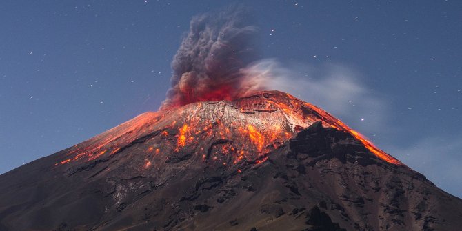 Popocatepetl Yanardağı korku saçmaya devam ediyor