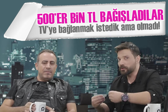 Haluk Levent ve Oğuzhan Uğur  Türkiye Tek Yürek  kampanyasına 500 biner TL bağışladı