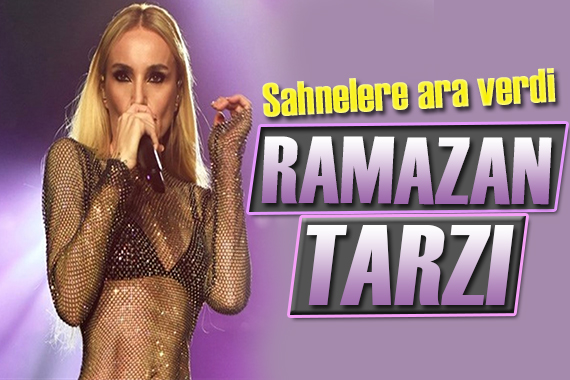 Sahnelere ara veren Gülşen den Ramazan tarzı