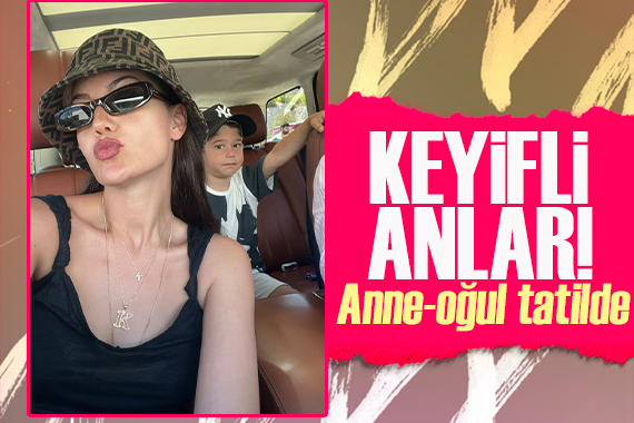 Fahriye Evcen in oğlu Karan la keyifli anları!