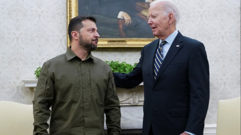 Zelenskiy den, Biden a teşekkür mesajı