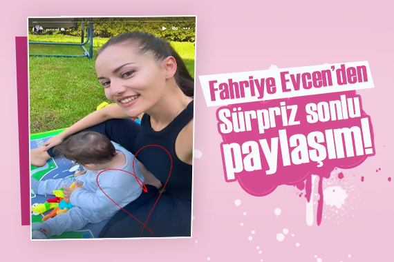 Fahriye Evcen den  sürpriz sonlu  paylaşım!