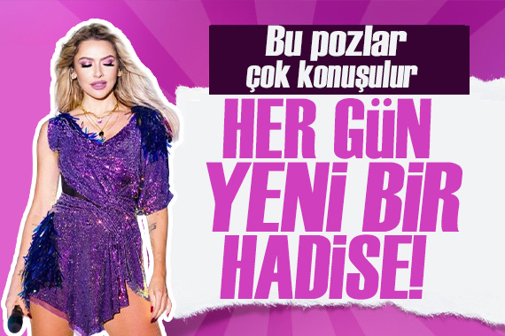 Hadise nin pozları çok konuşuldu: Sırt dekoltesi nefes kesti