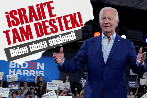 Joe Biden ulusa seslendi: İsrail e tam destek!