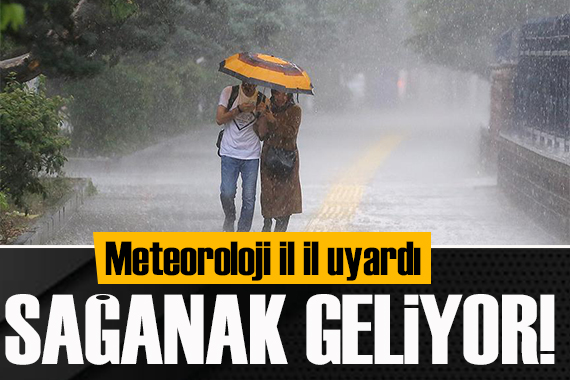 Meteoroloji den uyarı: Sağanak yağış ve fırtınaya dikkat!