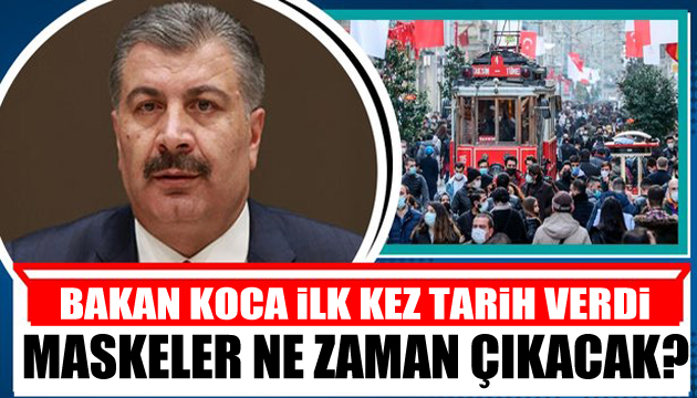 Bakan Koca dan maske açıklaması